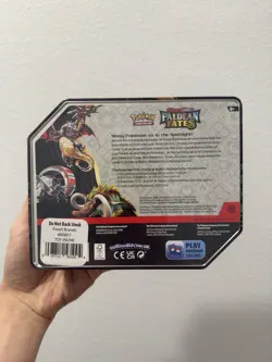 Pokemon TCG: Paldean Fates Tin - Shiny Charizard EX - New & Sealed | 5 Packs - Image 2