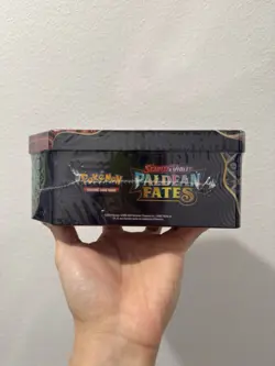 Pokemon TCG: Paldean Fates Tin - Shiny Charizard EX - New & Sealed | 5 Packs - Image 3