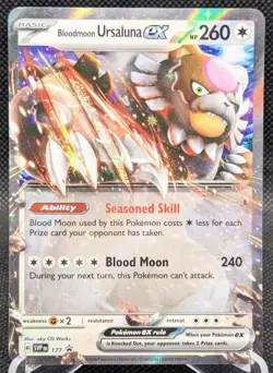 Bloodmoon Ursaluna Ex Pokemon Scarlet & Violet #177 Black Star Promo - Image 1