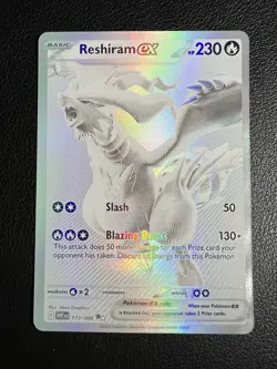 Reshiram ex #173/086 Pokemon White Flare English BWR Pack Fresh Near Mint NM - Image 1