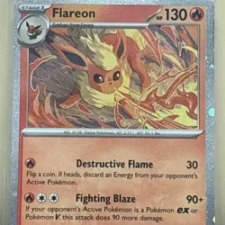 Flareon (Cosmos Holo, #167) - Holof SV - Scarlet & Violet Promo Cards NM Pokemon - Image 2