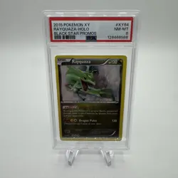 2015 POKEMON XY BLACK STAR PROMOS RAYQUAZA #XY64 HOLO PSA 8 NM - Image 1