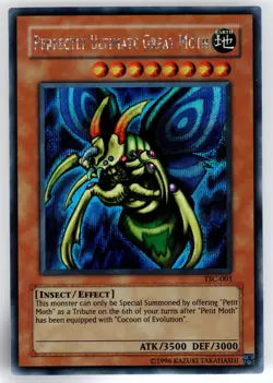 Yugioh Perfectly Ultimate Great Moth TSC-001 Promo Secret Rare NM - Near Mint - Image 1