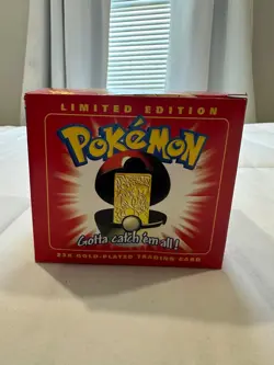 Charizard Pokemon 23K Gold Plated Trading Card Burger King 1999 - Image 5