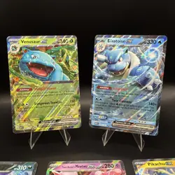 Pokemon 5 Card Lot Blastoise, Venusaur, Mewtwo, Pikachu, Gengar EX - Image 2