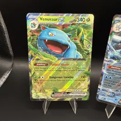 Pokemon 5 Card Lot Blastoise, Venusaur, Mewtwo, Pikachu, Gengar EX - Image 3
