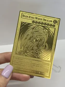 BLUE-EYES WHITE DRAGON Metal Card-Collectible Gift Display. - Image 1