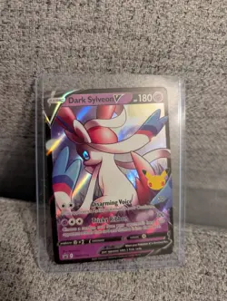 Pokemon Dark Sylveon v SWSH134 Black Star Promos Holo Card 2021 - Image 1
