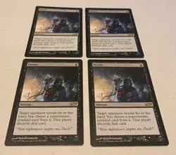 Four Copies Duress (IDW Comics 2014 Promo), MTG card, Full Play Set, Near Mint - Image 1