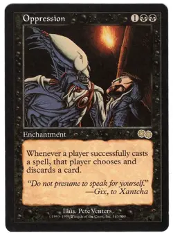 1x Oppression - Urza's Saga - MTG Single - Image 1