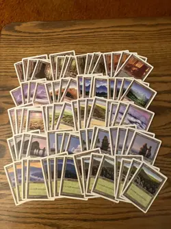 Mtg 5th Edition Basic Land Lot x80 Magic the Gathering Fifth Lands 4xEach Art - Image 1