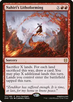 MTG Zendikar Rising *FOIL* R Nahiri's Lithoforming #151 - Image 1