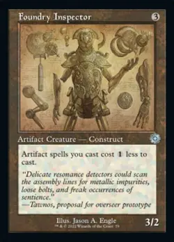 MTG Brothers War Retro Artifacts SCHEMATIC U Foundry Inspector #079 - Image 1