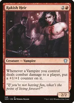 MTG Commander Crimson Vow U Rakish Heir #149 PLAYSET 4x x4 - Image 1