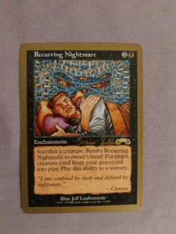 Recurring Nightmare (World Championship Decks, 1998) Gold Bordered MTG - Image 1