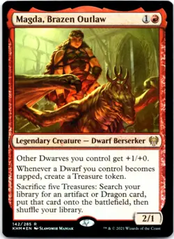 Magda, Brazen Outlaw - FOIL - Kaldheim - 142 LP - Image 1