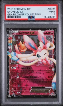 2016 POKEMON XY GENERATIONS RADIANT COLL #RC21 SYLVEON EX PSA 9 - Image 1