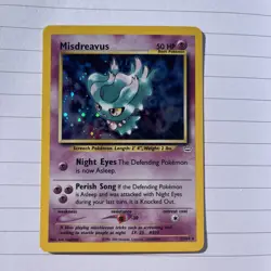 Pokemon TCG Misdreavus Neo Revelation Holo Card 11/64 Unlimited Rare Holographic - Image 1