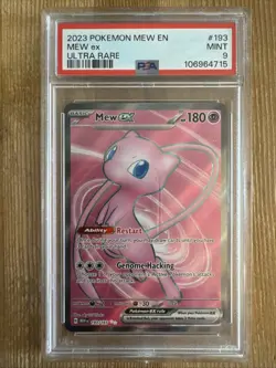 Mew ex - 193/165 - Ultra Rare Full Art Scarlet and Violet 151 Pokemon TCG PSA 9 - Image 1