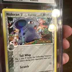 CGC 10 GEM MINT Nidoran 56/101 EX Dragon Frontiers Reverse Holo STAMPED Pokemon - Image 2