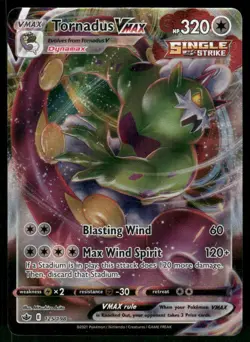 Tornadus VMAX 125/198 Ultra Rare Holo NM Pokemon SWSH06: Chilling Reign - Image 1