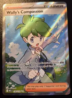Wally's Compassion 176/132 Full Art Ultra Rare Mega Evolution Pokemon TCG - Image 1