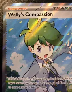 Wally's Compassion 176/132 Full Art Ultra Rare Mega Evolution Pokemon TCG - Image 2