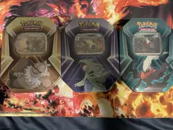 Pokemon Triple Whammy Collector Tins - Darkrai, Tyranitar & Slaking (NEW) - Image 1