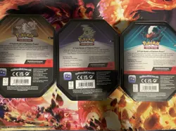 Pokemon Triple Whammy Collector Tins - Darkrai, Tyranitar & Slaking (NEW) - Image 2