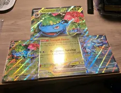 Pokemon TCG Venusaur Jumbo Stellar Crown Promo Gamestop Exclusive Blastoise - Image 2