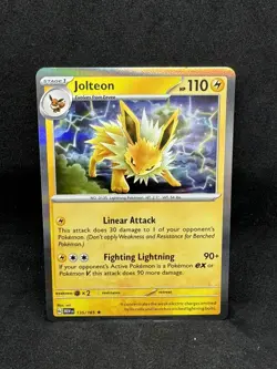 Pokemon TCG Jolteon Scarlet & Violet - 151 135/165 Holo Holo Rare - Image 1