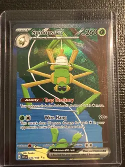 Pokemon TCG Spidops EX 243/198 Illustration Scarlet & Violet Base Set - Image 1