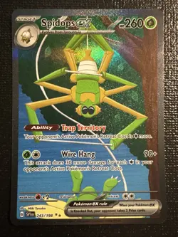 Pokemon TCG Spidops EX 243/198 Illustration Scarlet & Violet Base Set - Image 2