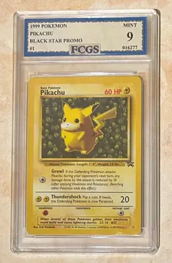 1999 Pokemon League Black Star Promo Ivy Pikachu #1 Graded MINT 9 - Image 1