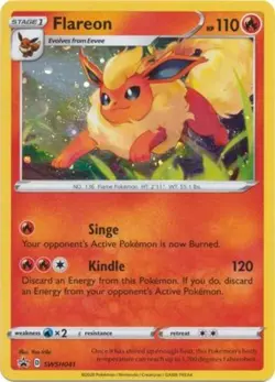 Lightly Played Flareon - SWSH041 - SWSH Black Star Promos Pokemon SWSH Black Sta - Image 1