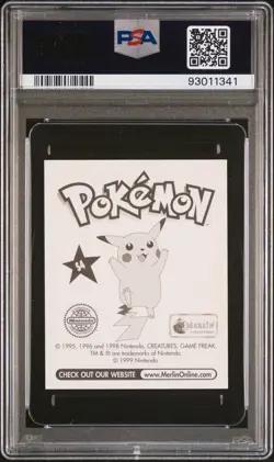 1999 MERLIN POKEMON #S4 BLASTOISE-PRISM PSA 8 - Image 2