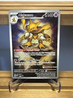 Stamped Alakazam MEP 009 Mega Evolutions Black Star Promo Pokemon Center - Image 1