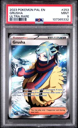 2023 POKEMON PAL EN-PALDEA EVOLVED ULTRA RARE #253 GRUSHA PSA 9 - Image 1