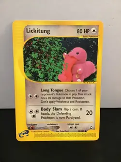 Lickitung 90/147 Pokemon Aquapolis Common - Image 1