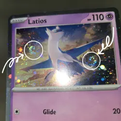 DOUBLE FULL WHOLE SWIRL 🌀 BLEED ERROR Latios 073/182 Promo Cosmos Holo Pokemon - Image 1