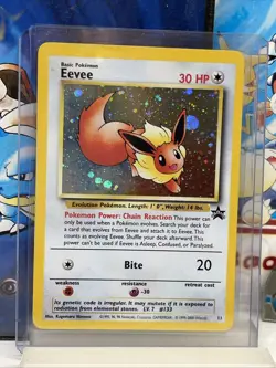 Eevee #11/53 (LP) Wotc Black Star Holo Promo Pokemon 1999-2000 - Image 1