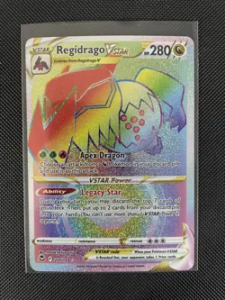 Regidrago VSTAR 201 Secret Rare Silver Tempest Pokemon TCG - Image 1