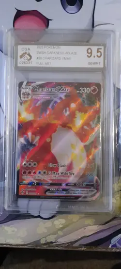 Pokemon 2020 Charizard VMAX Darkness Ablaze Full Art - 020/189 - CGA 9.5 - Image 1