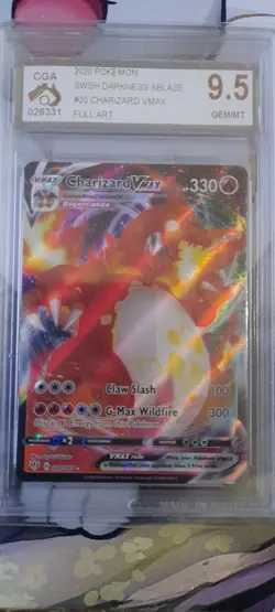 Pokemon 2020 Charizard VMAX Darkness Ablaze Full Art - 020/189 - CGA 9.5 - Image 2