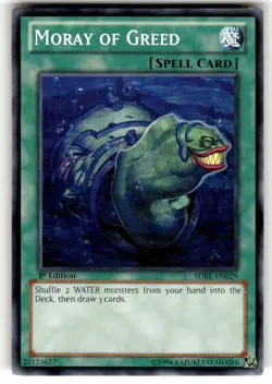 Yu-Gi-Oh TCG #SDRE-EN029 Moray of Greed 1st Edition Common NM - Image 1