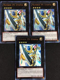 YUGIOH NUMBER 39 UTOPIA YS11-EN041 1ST ULTRA X3 NM - Image 1