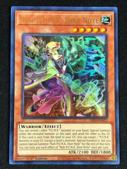 YUGIOH NOH-P.U.N.K. DEER NOTE DIFO-EN022 1ST ULTRA NM - Image 1