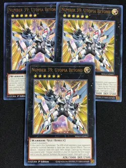 YUGIOH NUMBER 39: UTOPIA BEYOND MAGO-EN057 1ST RARE X3(NM) - Image 1