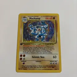 Machamp 1st Edition Holo Rare - Base Set 8/102 - Vintage Pokemon Card - Image 1