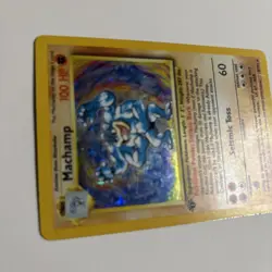 Machamp 1st Edition Holo Rare - Base Set 8/102 - Vintage Pokemon Card - Image 3
